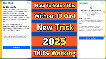 how to solve upload your id facebook problem solved without id card 2025 || facebook upload your id