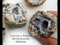 Geodas pequeñas con cristales azucarados
