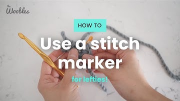 Left-handed // How to use a stitch marker when crocheting in continuous rounds