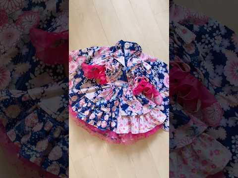 Super colourful and full of flowers, this set is called “hamari memori” 💖🌸 #Yukata #kimono #japan
