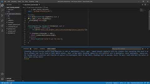 Dart Async - Reading JSON data