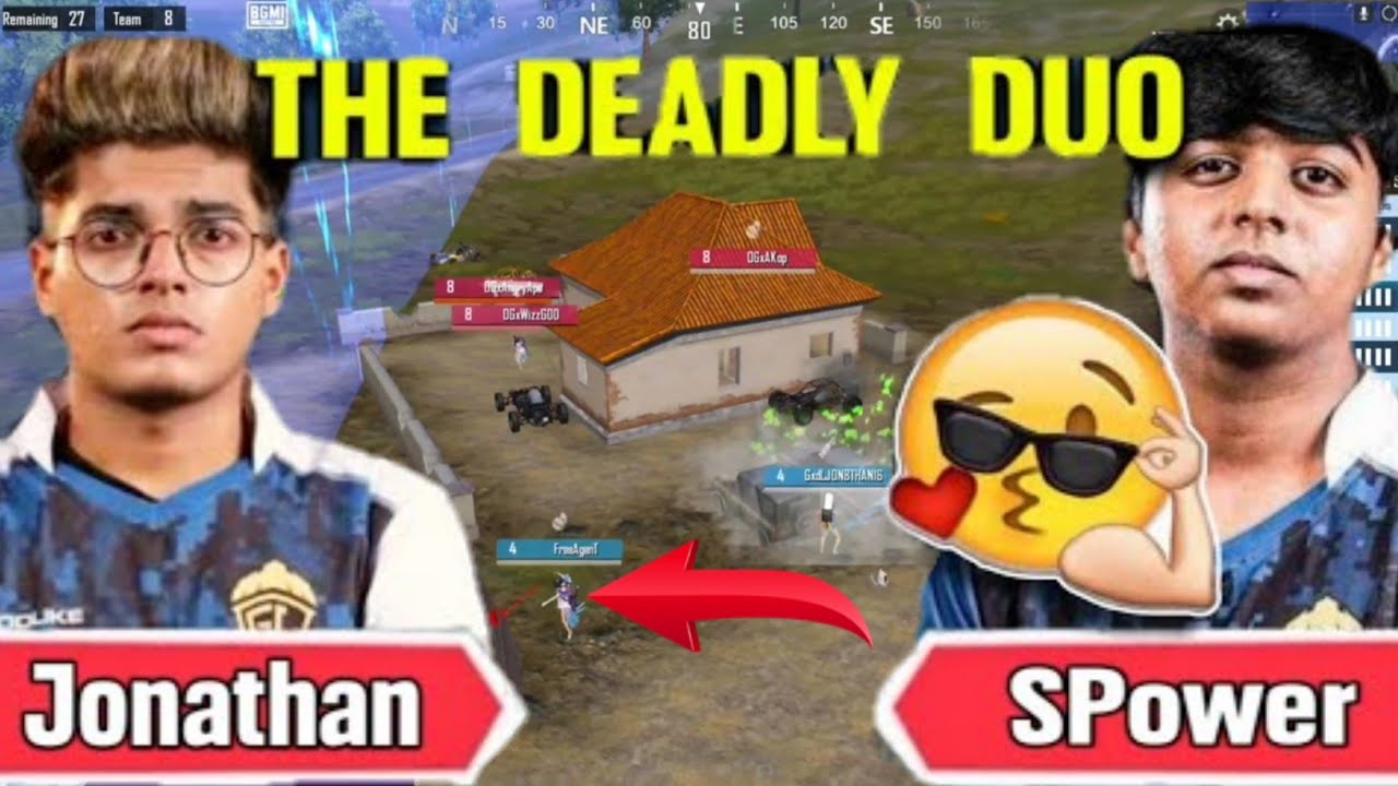 👑JONATHAN + SPOWER DUO CHICKEN DINNER 🇮🇳 GODL WIPED SOUL 🚀