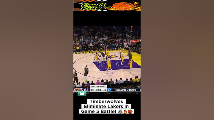 Timberwolves Eliminate Lakers in Game 5 Battle! 🐺🔥🏀#Timberwolves #Lakers #NBAPlayoffs