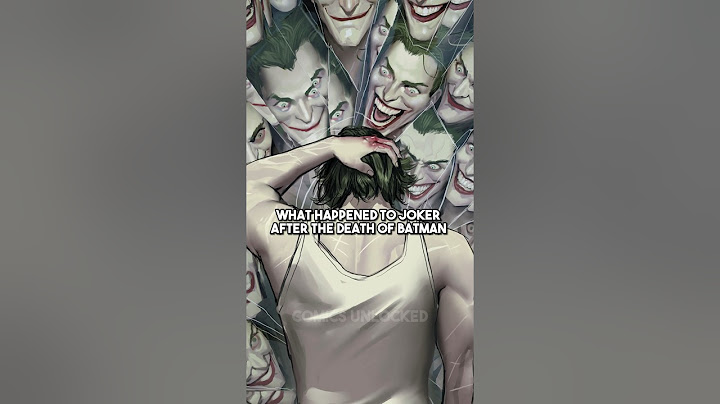 Joker’s Life After Killing Batman