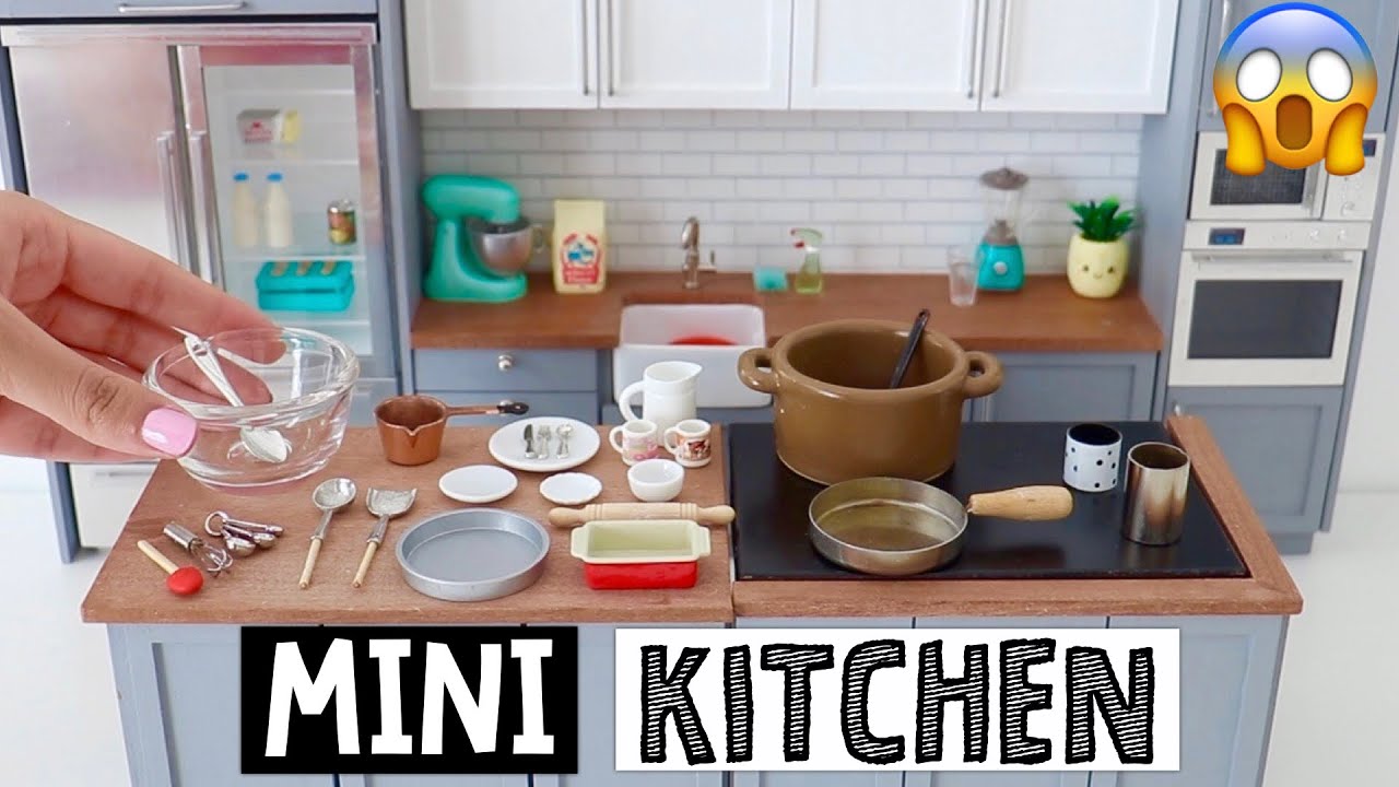 WORLD’S SMALLEST KITCHEN TOUR! *extreme real miniature cooking* - YouTube
