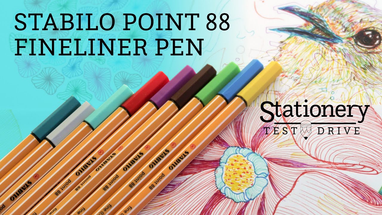 Fineliner STABILO Point 88 Coloured Fineliner Pens 0.4mm Nib