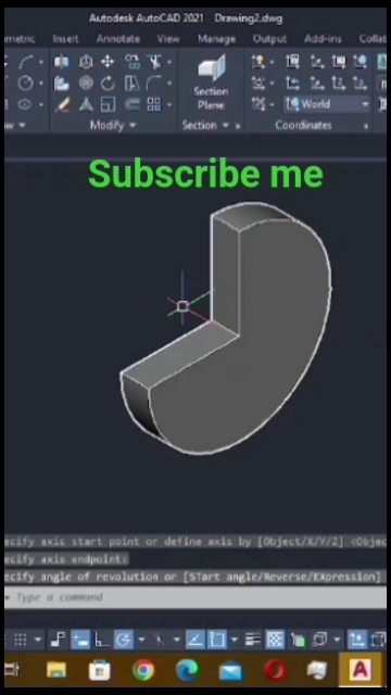 Fastest Way to Use Revolve Command in AutoCAD 3D | Beginner Tutorial ...