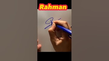 This Is Why Rahman Name Signature Is Going Viral || FaizSignature #shorts