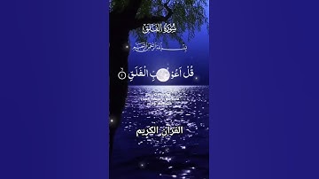 سورة الفلق #القرآن_الكريم #quran #foryou #islamicvideo #malikzaheerd3t #shortvideo