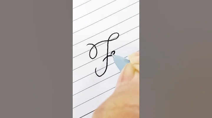 F letter cursive writing #calligraphy #shorts