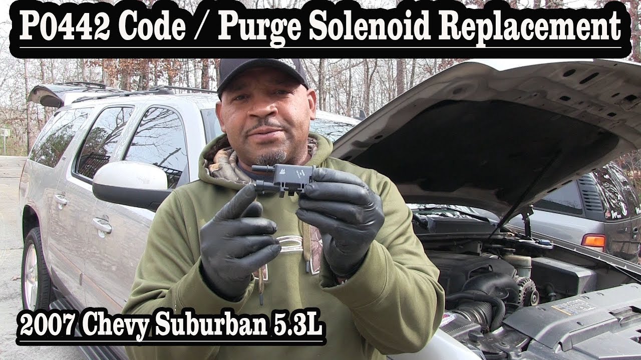 P0442 Code / 2007 Chevy Suburban Purge Solenoid Replacement - YouTube