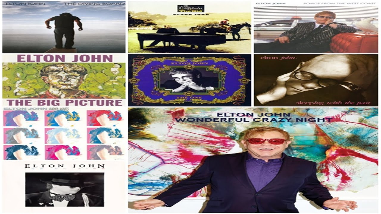 Elton John Albums Cd Booklet 1985 2016 Part 2 Youtube