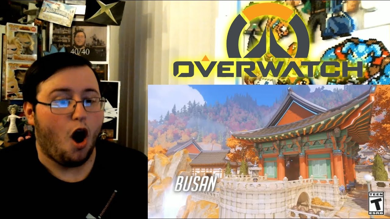 Gors "Overwatch" New Control Map 'Busan' Reaction (DDR & Karaoke? Hell yeah!)