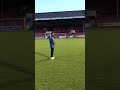 Imran bowling to Ravi Bopara at Leyton Orient FC