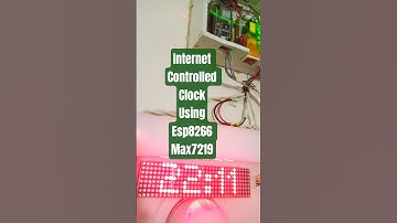 Shorts-Internet controlled clock using MAX7219 and ESP8266