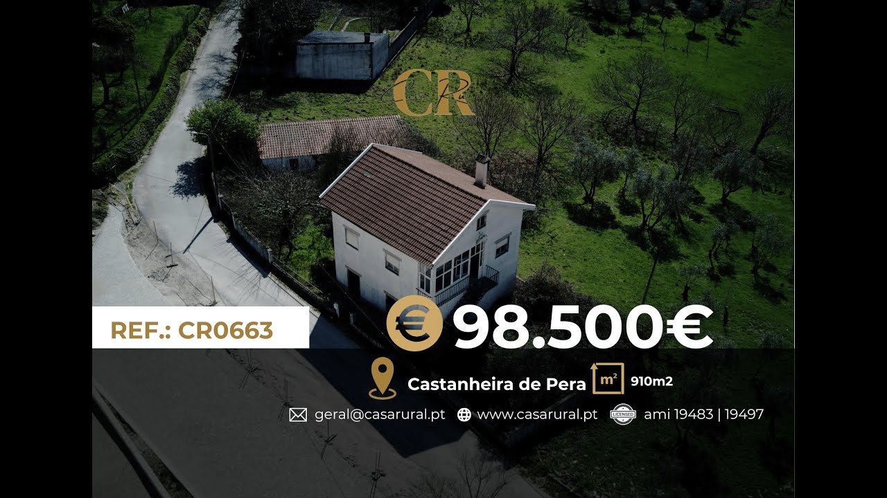 CR0663 .: CHARMING 2-BEDROOM HOUSE WITH LAND AND OUTDOOR SPACE IN COENTRAL – CASTANHEIRA DE PERA