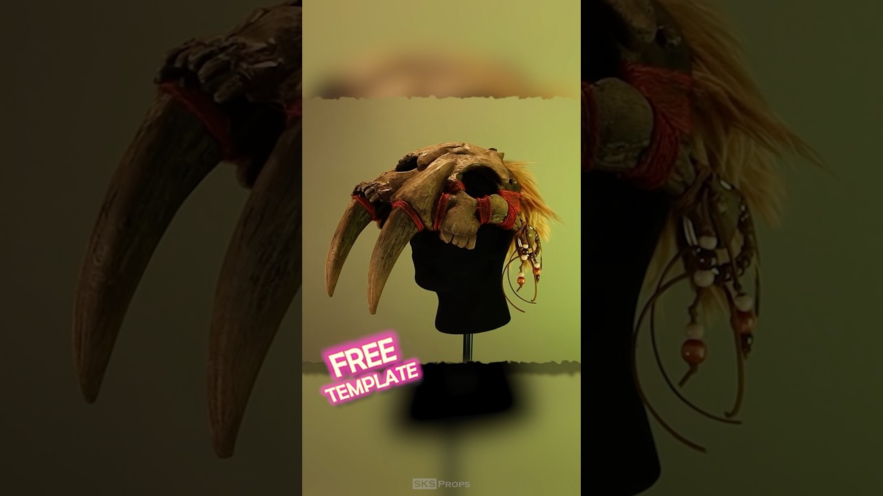 Saber Tooth Tiger Cosplay Skull #cosplay #videogamecosplay #evafoam