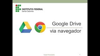 Utilizando o Google Drive via navegador web