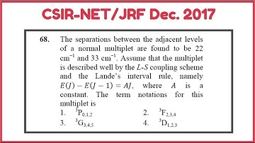 Q-68 | CSIR-NET/JRF Dec.2017 | Online Physics