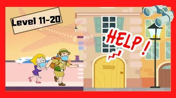 🐺Pull Him Out🔴 Gameplay Online | All Levels Solution |  [Level 11-20]