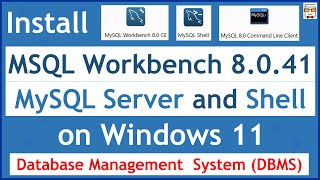 Install MySQL Workbench 8.0.41 &amp; MySQL Server on Windows 11 | Full Installation Latest Version Hindi