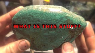 Petrified wood (Opalized?) and Not-Turquoise | I CUT ROCKS