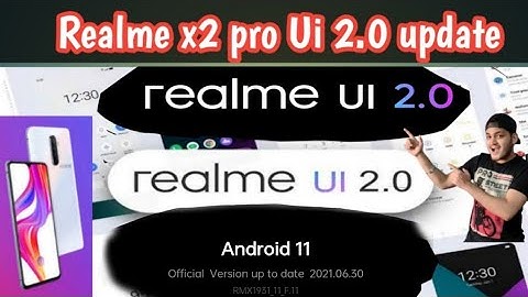 Realme X2 pro official android 11 update 🤩 realme ui 2.0