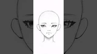 How to draw a face ❤️#drawing #art #artwork #anime #artist #shorts #sketch #drawingtutorial