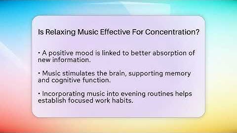 Is Relaxing Music Effective For Concentration? - The Personal Growth Path