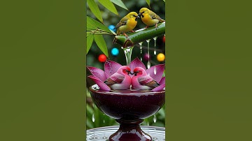 Magical Birds & flowers | Peaceful Cinematic Relaxing nature Video #nature #birds #flowers
