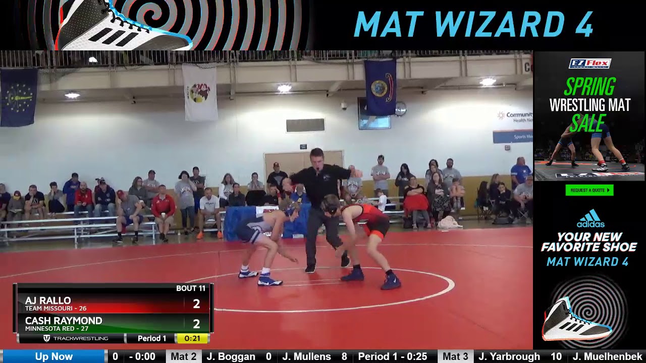 [boutNo] 87 Aj Rallo Team Missouri Vs Cash Raymond Minnesota Red - YouTube