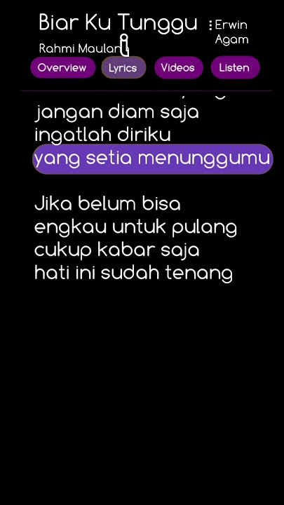 Biar Ku Tunggu _ Rahmi Maulani #lyrics #rahmi