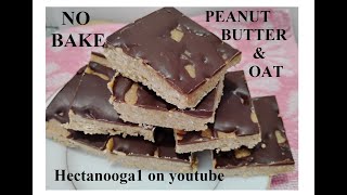 NO BAKE PEANUT BUTTER & OAT SQUARES   easy vegan recipes