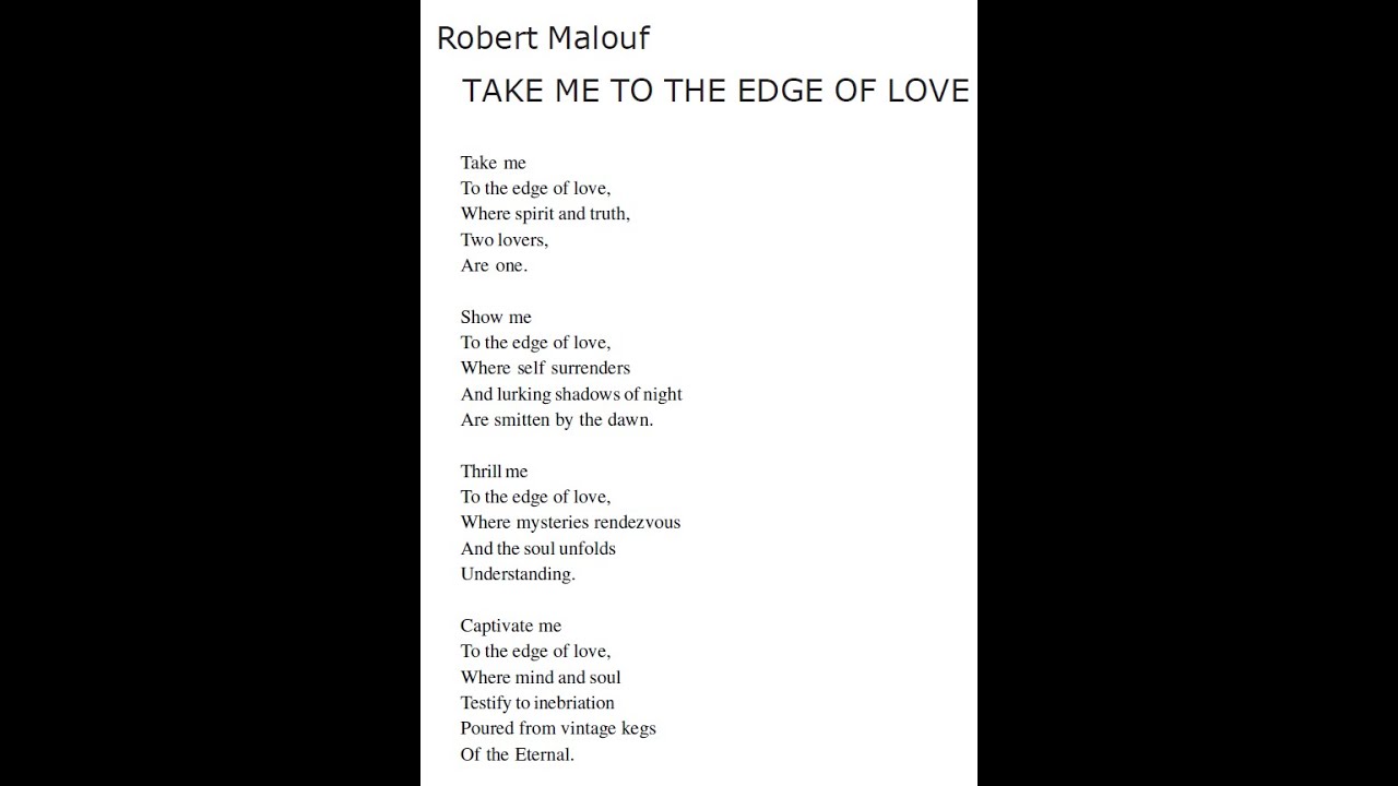 Robert Malouf - TAKE ME TO THE EDGE OF LOVE - Taj Mahal Review VOLUME 24 NUMBER 1 JUNE 2023