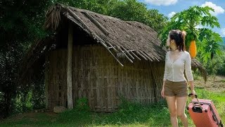Watching a single mom build a bamboo house with her own hands is the definition of resilience. 