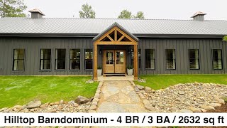 Luxury Barndominium - 4 BR \/ 3 BA \/ 2632 sq ft - Hilltop Barndominium