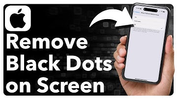 Hoe zwarte stippen op het iPhone-scherm te verwijderen