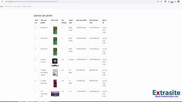 Bài 19 : Web điện máy PHP - Admin hiển thị và xóa sản phẩm
