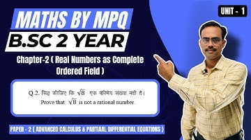 ADVANCED CALCULUS & PARTIAL DIFFERENTIAL EQUATIONS |B.Sc.2YEAR| PAPER-2|MATHS BY MPQ| M.P.QURESHI