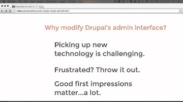 Crafting a Clean & Simple Drupal Admin Experience