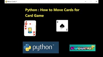 How to move cards in cards game? Using Python Pygame Module