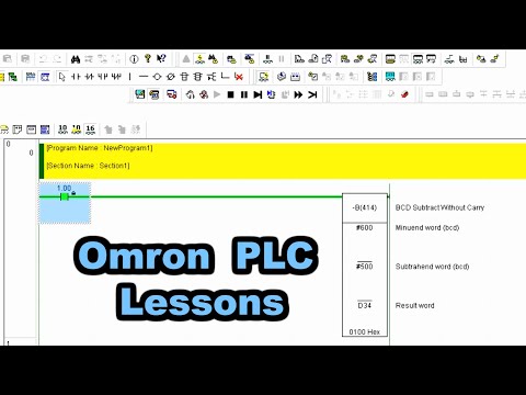 PLC Subtraction - Omron PLC Lessons