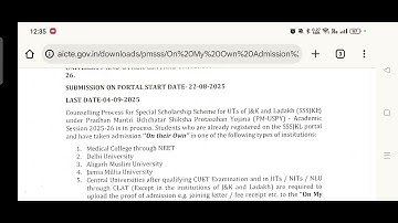 PMSSS On My Own Admission Students Update About Result & Joining Report not approved by Aicte.