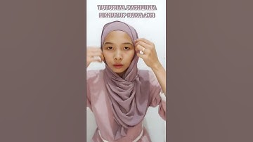 TUTORIAL PASHMINA MENUTUP DADA #03 #shoorts #youtubeshoorts #tutorial #pashminamenutupdada