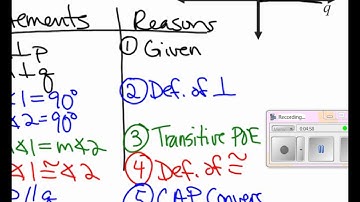 Proofs about Perpendicular Lines