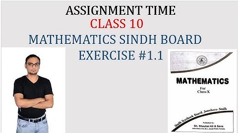 ALGEBRAIC SENTENCES | Exercise#1.1(Assignment)| Class 10 Mathematics Sindh Board |
