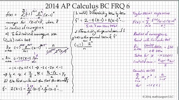 2014 AP Calculus BC Free-Response Question 6