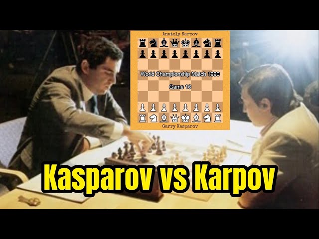 GARRY KASPAROV EXCELS AGAINST KARPOV ANATOLY! World Championship 1990 Round  1-2 