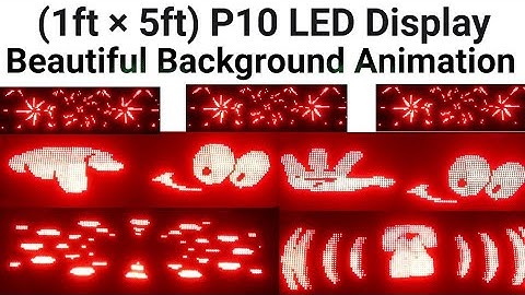 P10 LED Display Background Animation || P10 LED Display Beautiful Background Effects