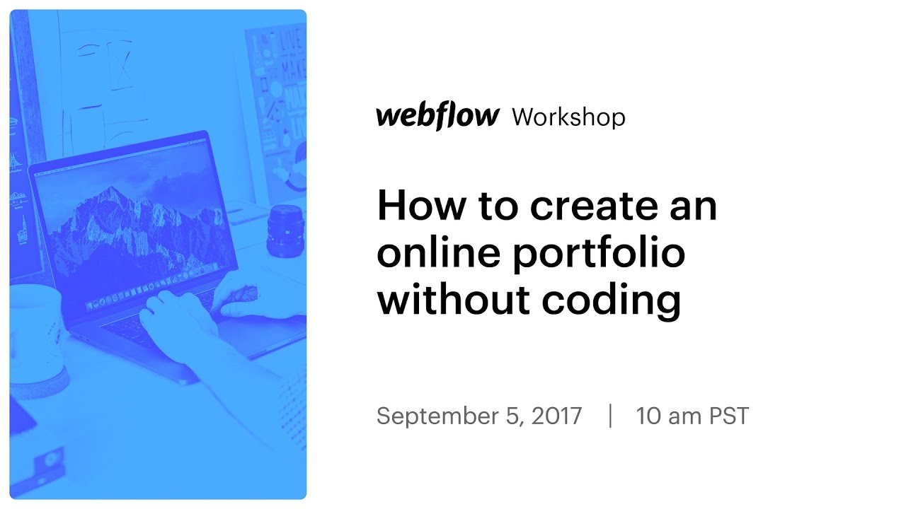 How to create an online portfolio without coding - YouTube